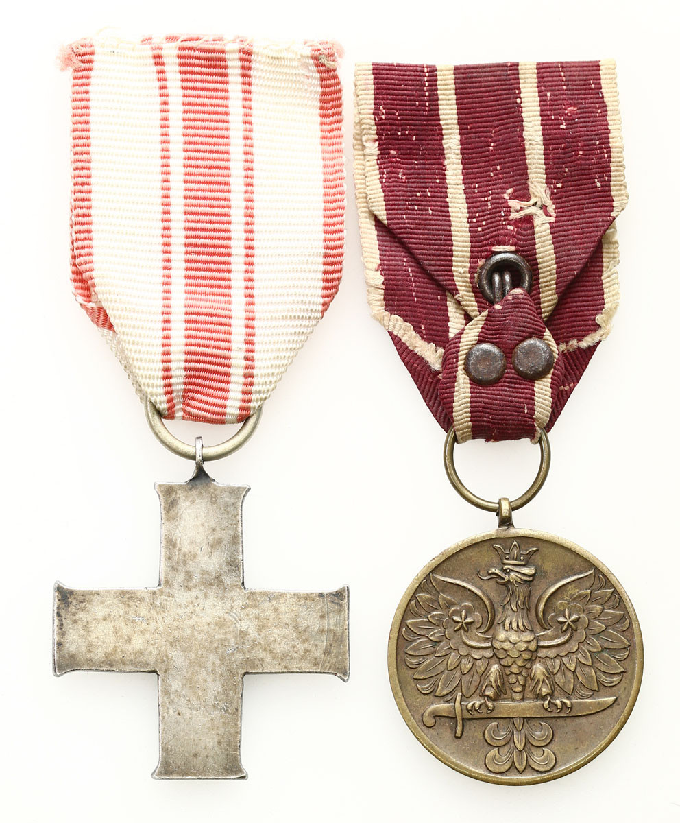 II RP. Zestaw 2 medali - Polska Swemu Obrońcy i Krzyż Kampanii Wrześniowej 1939